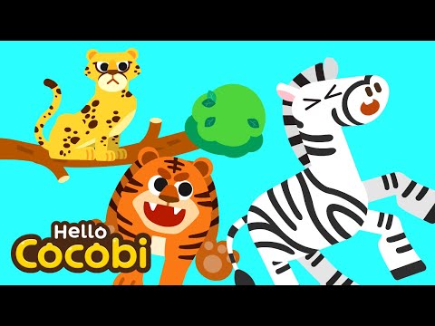 Animals with Spots and Stripes | Animal Song for Kids | Nursery Rhymes | Hello Cocobi
