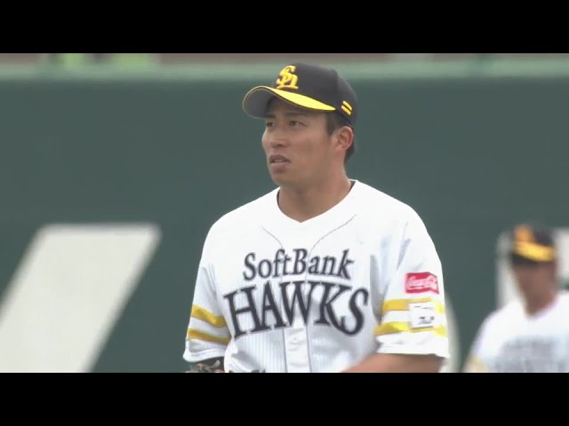 【ファーム】華麗に横っ飛び!! ホークス・野村勇のファインプレーで出塁を許さない!!  2024年3月30日 福岡ソフトバンクホークス 対 阪神タイガース