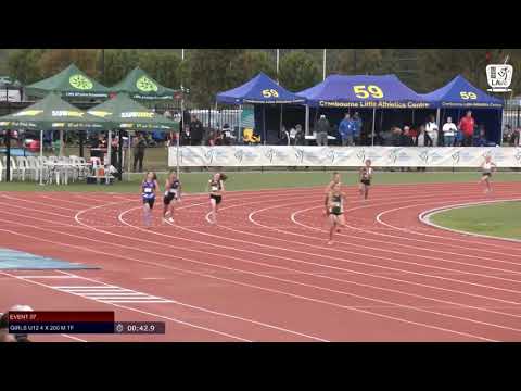 Girls U12 4 x 200m Timed Final 2 - 2019 SUBWAY State Relay Championships // LAVicTV