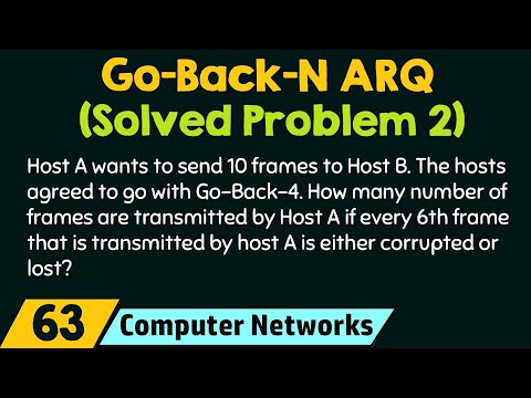 Go Back N ARQ Solved Problem 2