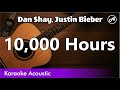 Dan Shay, Justin Bieber - 10,000 Hours (SLOW karaoke acoustic)