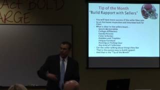 Tip of the Month "Build Rapport with Sellers" by Dennis Henson