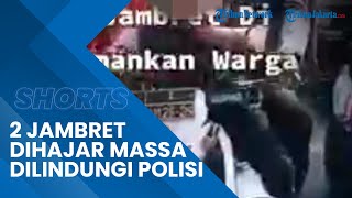 VIRAL Video 2 Jambret Kalung Emas di Surabaya Hendak Dihajar Massa, Untung Dilindungi Polisi