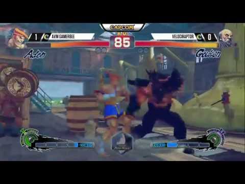 Gamerbee (Adon) vs Velociraptor (Gouken) - Norcal Regionals 2015 #USF4