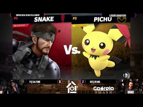 Super Local 2019 - FS| SaltOne(Snake) VS OeS| Rfang(Pichu/Palutena) - Losers Quarters