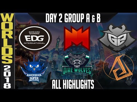 Worlds 2018 Day 2 Highlights Play in Stage ALL GAMES