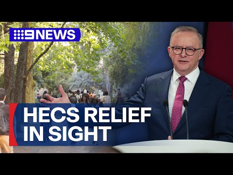 When will Australian students see their HECS debts cut? | 9 News Australia