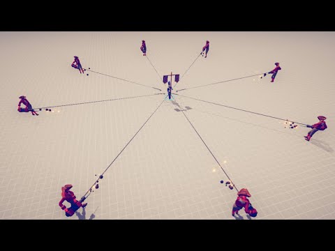 🏹8x HARPOONER vs RANDOM UNITS🗡😀😀- Totally Accurate Battle Simulator - TABS