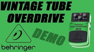 Video thumbnail for Behringer - TO800 Vintage Tube Overdrive - Demo by Ryan Lutton