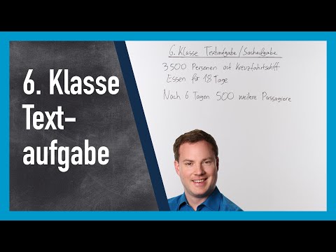 6. Klasse: Textaufgaben / Sachaufgaben