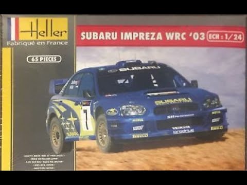 Subaru impreza WRC 2003 - heller 1/24 - unboxing