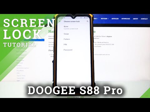 Set Up Screen Lock Method – DOOGEE S88 Pro and Password/Pattern Protection
