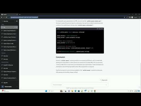 Pythonic Url Parsing