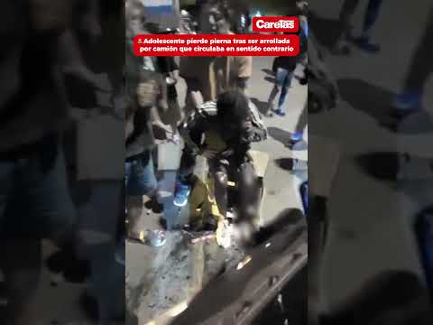 Adolescente pierde una pierna tras triple choque en Sullana | VIDEO