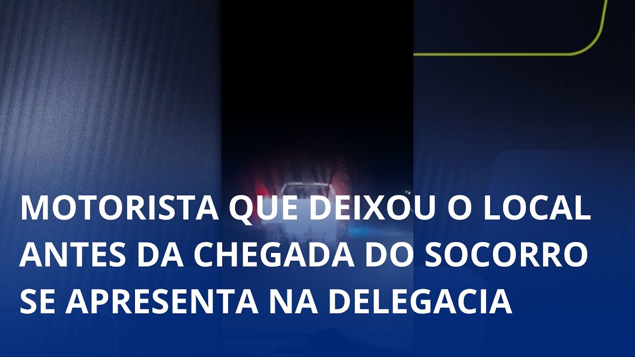 Motorista que deixou o local antes da chegada do socorro se apresenta na delegacia. Acidente matou um policial penal e deixou três feridos