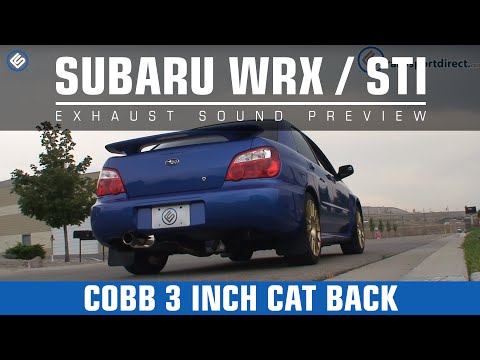 Cobb 3" 02-07 Subaru WRX STI Cat Back Exhaust System Sound Clip