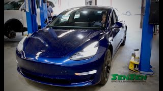 TESLA Model 3 install struts and shocks SenSen
