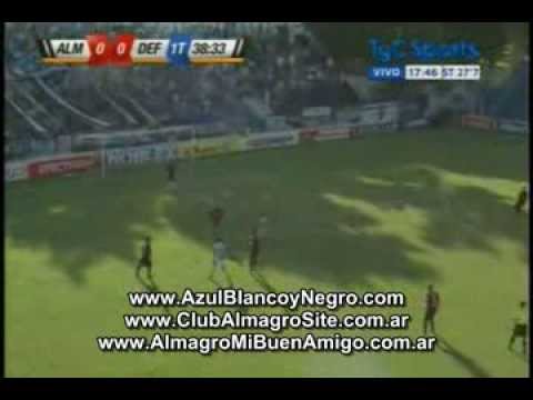 Almagro 2 Defensores 1 GOLES www.AzulBlancoyNegro.com