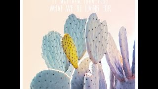 REEVO Ft Matthew John Kurz - What We&#39;re Living For