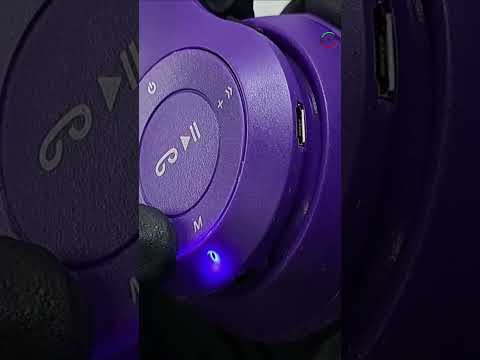 Activar Modo FM Radio-P47M Wireless Headphone Headset Cute Cat Ears Mic Control LED Gift #shorts