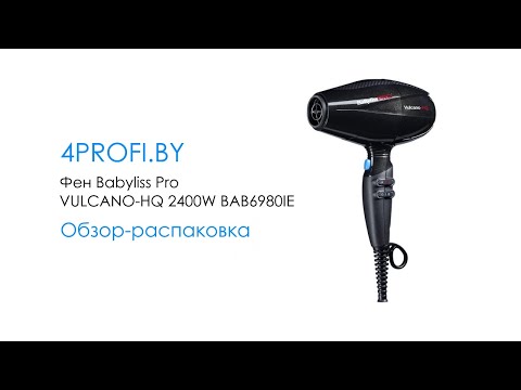 Plaukų džiovintuvas BaByliss Pro BAB6980IE juoda video