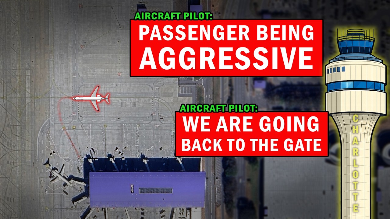 Aggressive Passenger Kicked Off | Pilots Return to Gate
