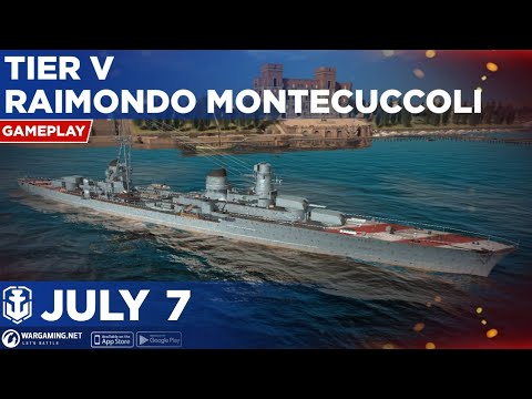 World of Warships Blitz: Tier 5 Raimondo Montecuccoli Gameplay
