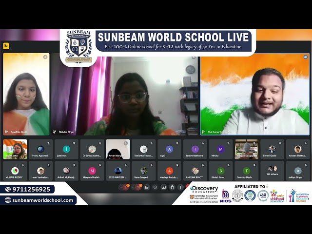 Sunbeam World School as we celebrated Independence Day with the esteemed Lt Col Jhilmil Mukherjee🎖️✨