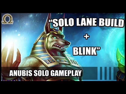 SMITE Anubis - Solo - SOLO LANE BUILD + BLINK - Season 5