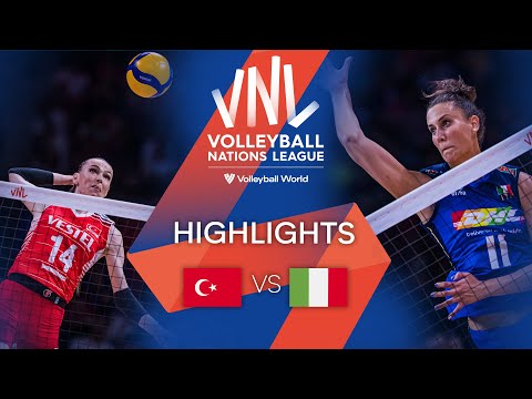 ???????? TÜR vs. ???????? ITA - Highlights Semi Finals | Women&#39;s VNL 2022