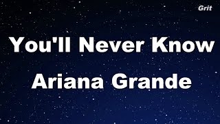 You&#39;ll Never Know - Ariana Grande Karaoke【No Guide Melody】