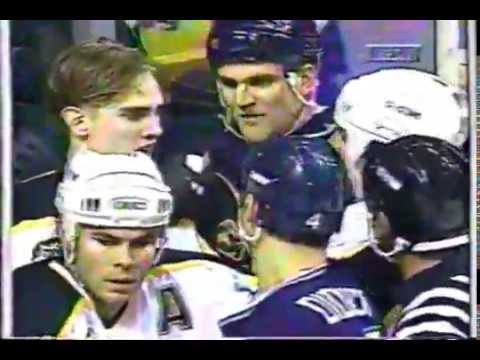 Bruins vs Whalers Brawl: Scott Daniels vs Mariusz Czerkawski & Kelly Chase vs Kyle McLaren
