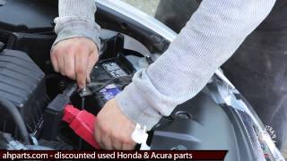 How to replace a car battery change install DIY Honda Civic 2006 2007 2008 2009 2010 2011