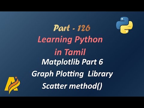 Python Programming In Tamil Matplotlib Visualization Library Part 6 Scatter Method