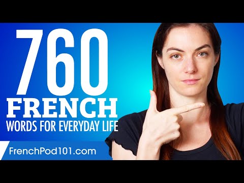 760 French Words for Everyday Life - Basic Vocabulary #38