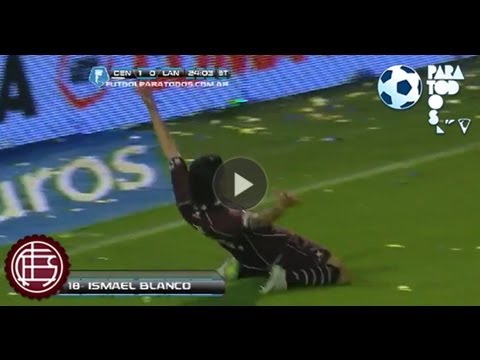 Gol de Blanco. Central 1 - Lanús 1. Fecha 10. Torneo Inicial 2013. Fútbol Para Todos