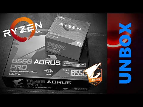 Quick unbox | Ryzen 9 3950X & GigaByte B550 Aorus Pro...