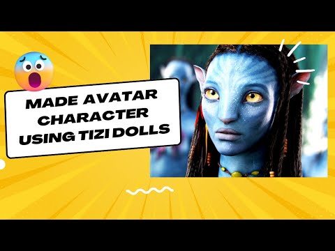 Made Avatar character using Tizi Dolls.😱😨  | Doll World | #tizi  #dolls #shorts #youtube #avatar
