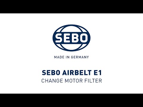 SEBO AIRBELT E1 - Change Motor Filter