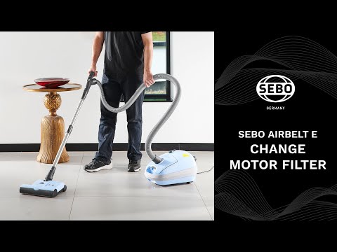 SEBO AIRBELT E - Changing the Motor Protection Filter