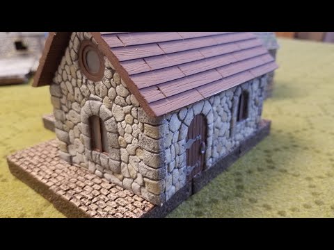 Preparing and Painting Terraform / Armorcast Medieval Buildings - D&D, fantasy RPG terrain