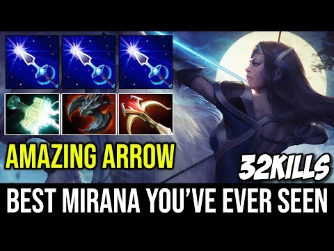 [Amazing Arrow Prediction] Probably the Best Mirana You've Ever Seen 32Kills Hard Carry Build Dota 2