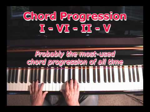 Chord Progressions: The I, VI, II, V Progression - The Most-Used 4-Chord Progression