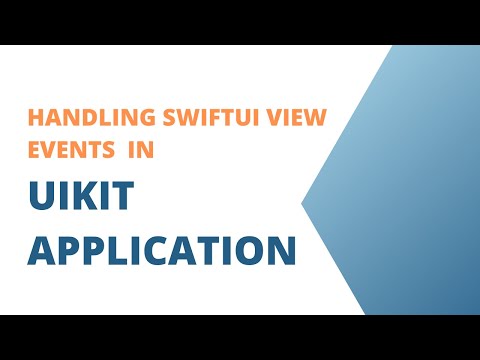 Handling SwiftUI View Events in a UIKit Application