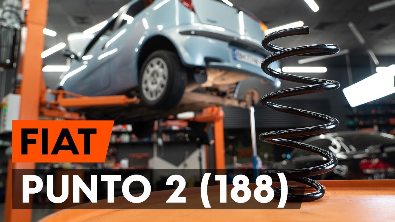 Hátsó futómű rugó-csere Fiat Punto 188 gépkocsin – Útmutató