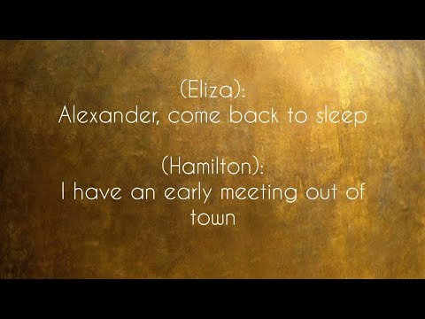 Best Of Wives And Best Of Women - Hamilton (lyric video)
