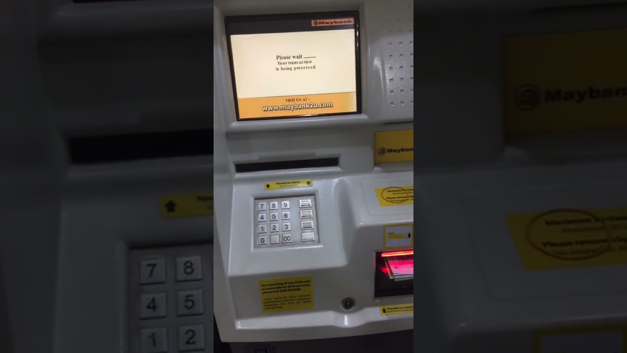 Deposit cash in cheque machine