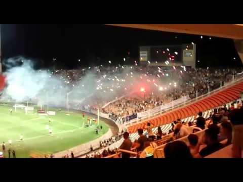 "Recibimiento Independiente Rivadavia - Copa Vendimia" Barra: Los Caudillos del Parque &bull; Club: Independiente Rivadavia