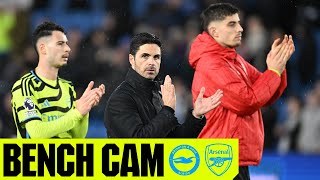 BENCH CAM | Brighton & Hove Albion vs Arsenal (0-3) | All the goals, celebrations & more! | PL