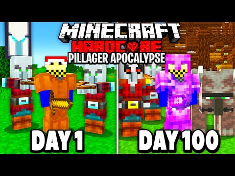 Sword4000 - I Survived 100 Days in a PILLAGER APOCALYPSE in Hardcore Minecraft…